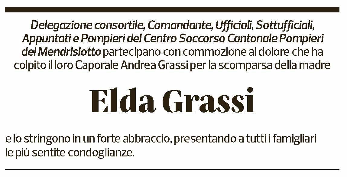 Annuncio funebre Elda Grassi