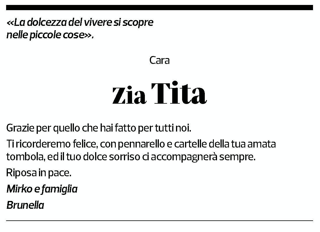 Annuncio funebre Margherita Maspoli