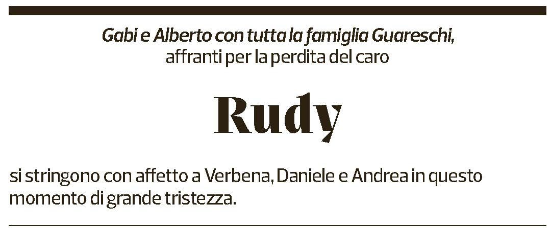 Annuncio funebre Rudy Vanetti