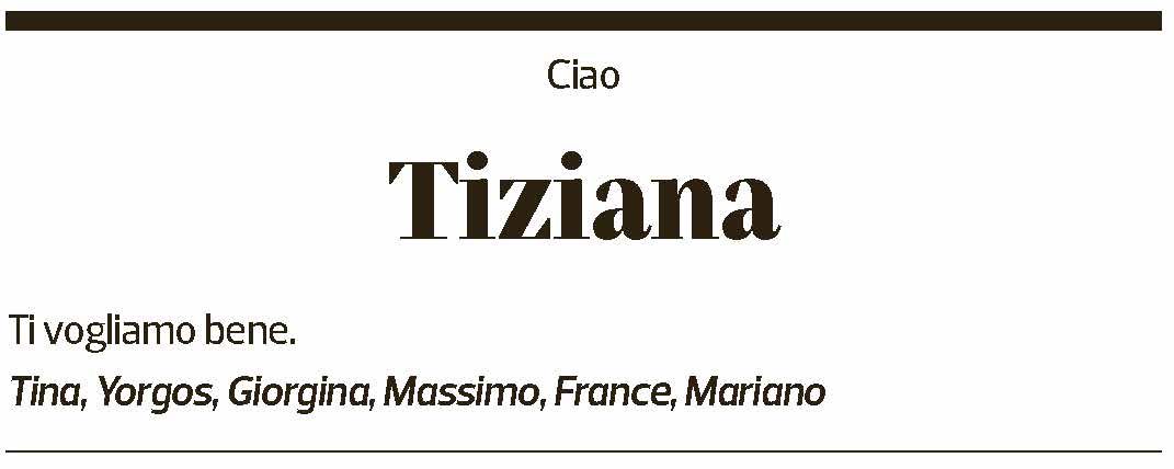 Annuncio funebre Tiziana Soudani