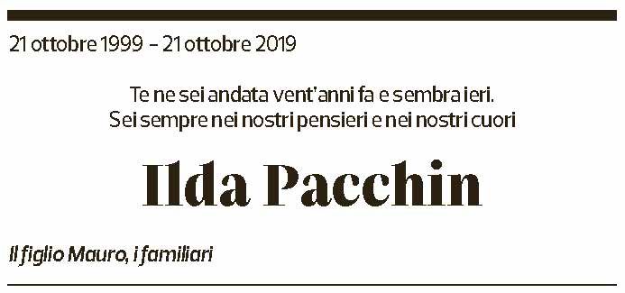 Annuncio funebre Ilda Pacchin