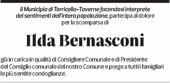 Annuncio funebre Ilda Bernasconi