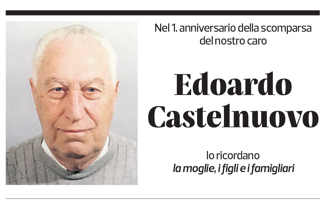 Annuncio funebre Edoardo Castelnuovo