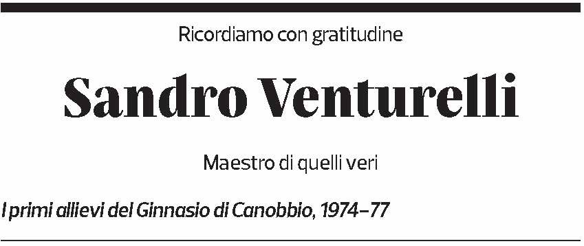Annuncio funebre Sandro Venturelli