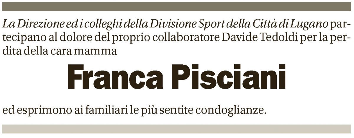 Annuncio funebre Franca Pisciani
