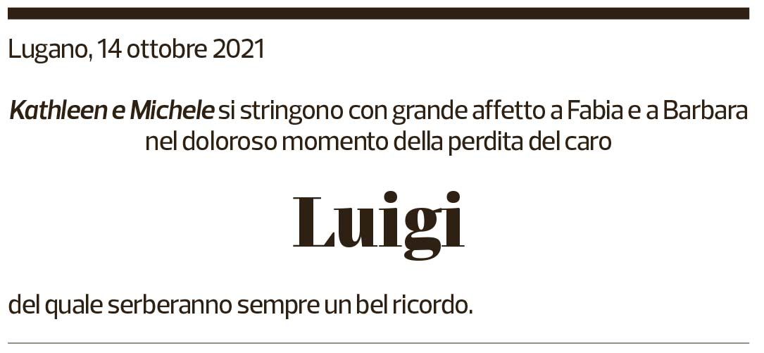 Annuncio funebre Luigi Dell'acqua