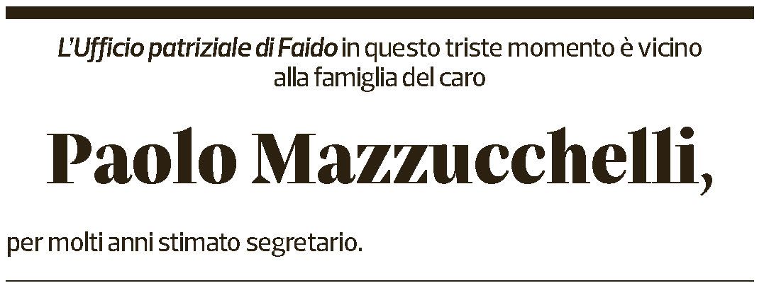 Annuncio funebre Paolo Mazzucchelli