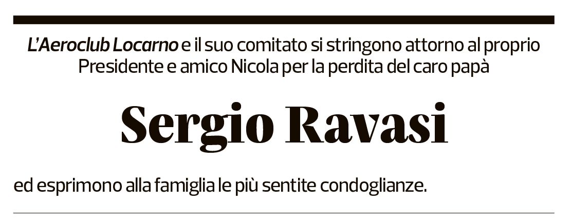 Annuncio funebre Sergio Ravasi