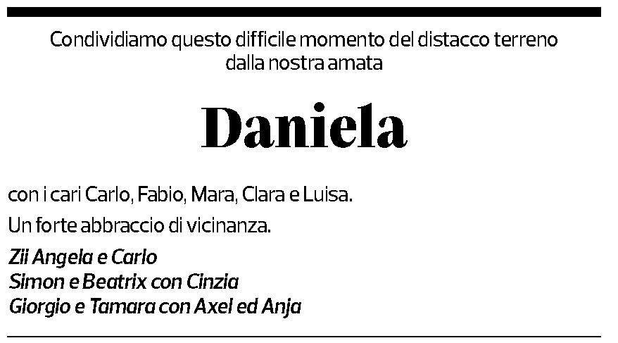 Annuncio funebre Daniela Tosi-imperatori