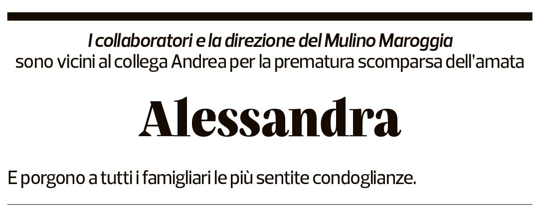 Annuncio funebre Alessandra Sardella