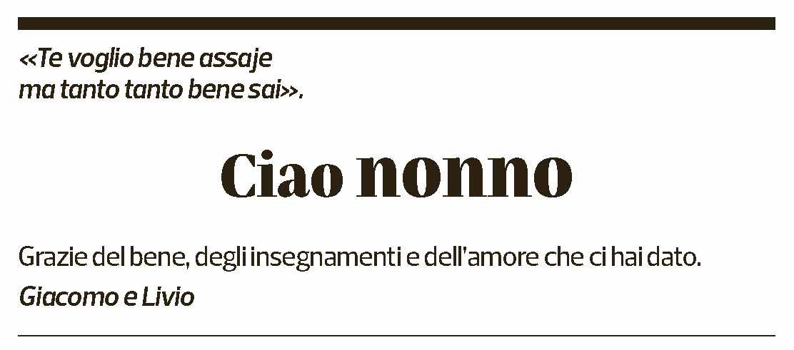 Annuncio funebre Emanuele Melchionda