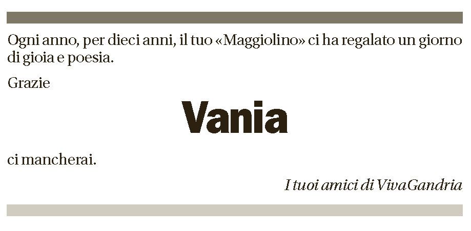 Annuncio funebre Vania Luraschi Beretta-piccoli