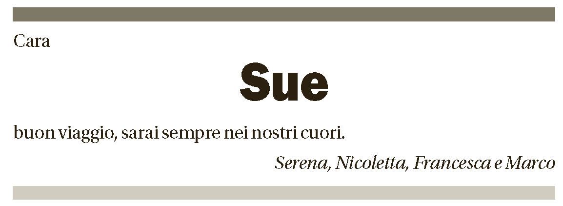 Annuncio funebre Susanne Messerli Villa