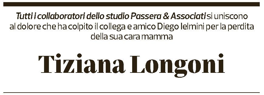 Annuncio funebre Tiziana Longoni