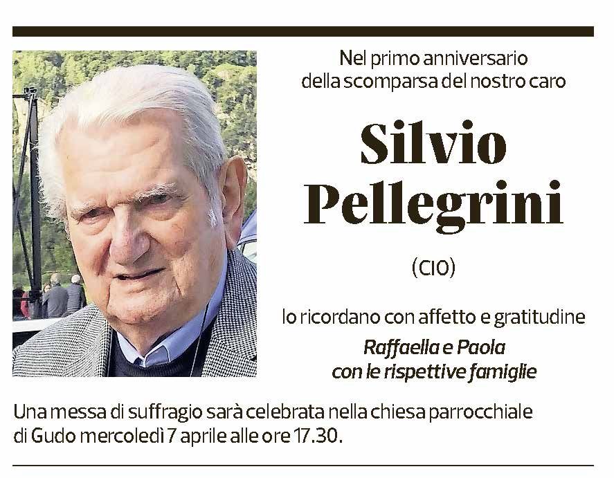 Annuncio funebre Silvio Pellegrini