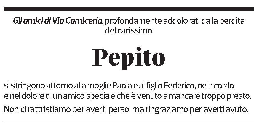 Annuncio funebre Giuseppe Triolo
