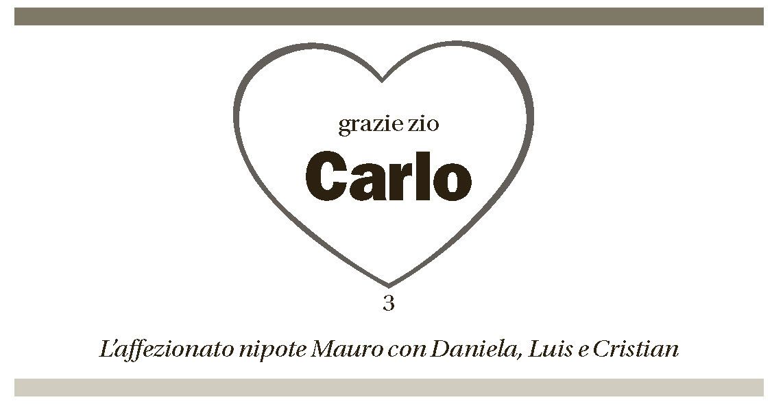 Annuncio funebre Carlo Morotti