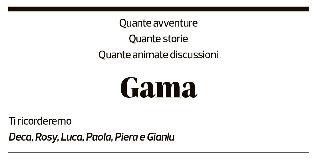 Annuncio funebre Maria Grazia Galli