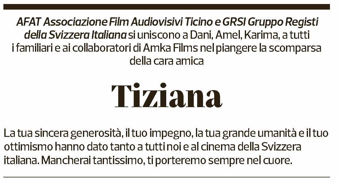 Annuncio funebre Tiziana Soudani