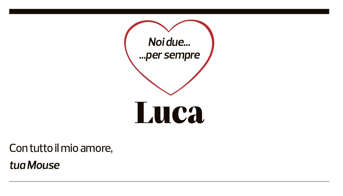 Annuncio funebre Luca Bernardoni