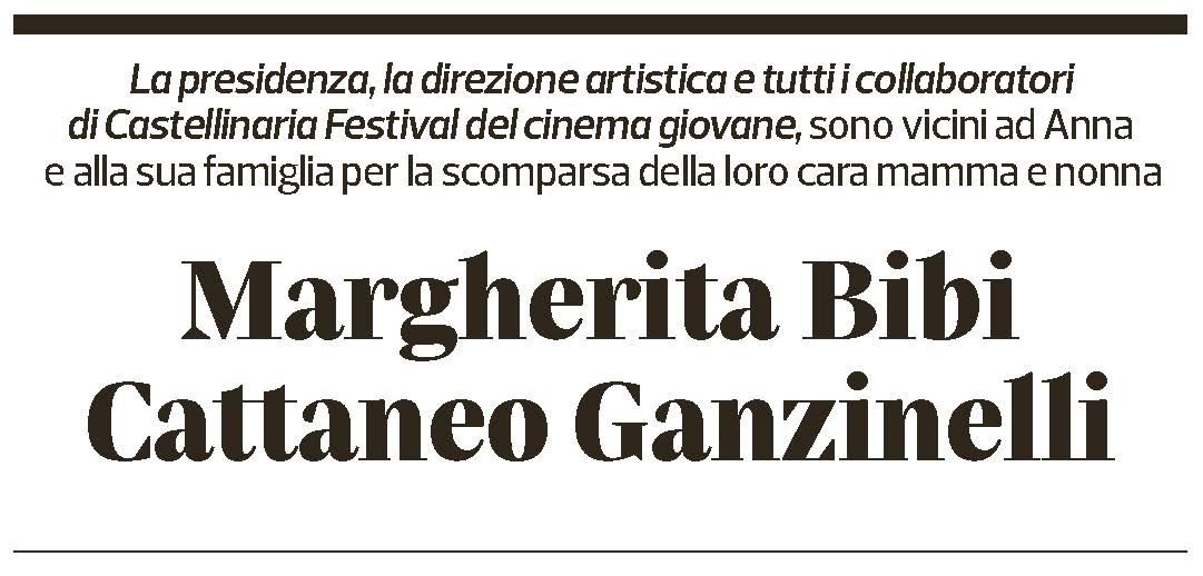 Annuncio funebre Margherita Bibi Cattaneo Ganzinelli