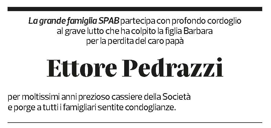 Annuncio funebre Ettore Pedrazzi