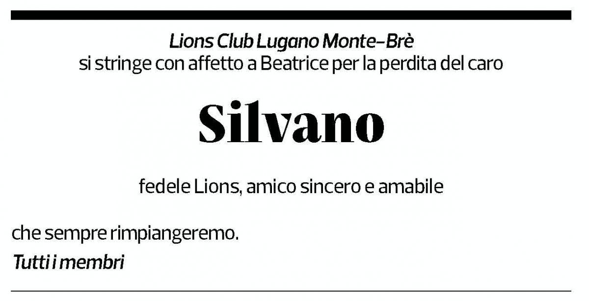 Annuncio funebre Silvano Parini