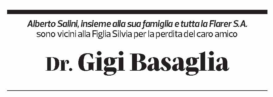 Annuncio funebre Gigi Basaglia