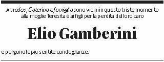 Annuncio funebre Elio Gamberini