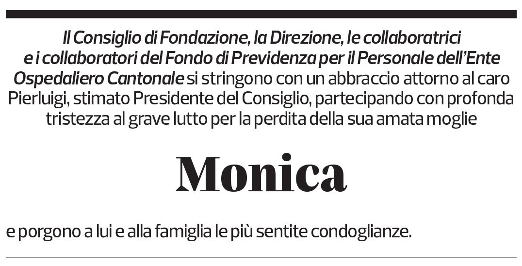 Annuncio funebre Monica Balestra