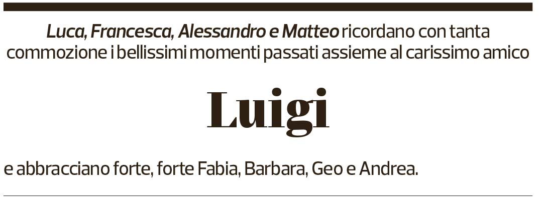 Annuncio funebre Luigi Dell'acqua