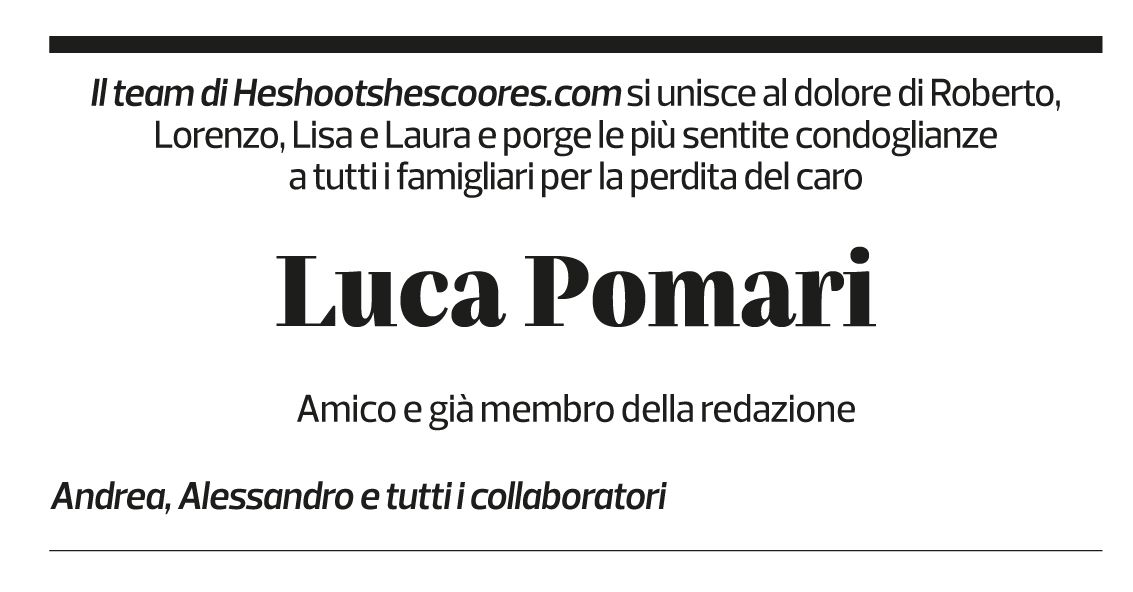 Annuncio funebre Luca Pomari