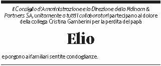 Annuncio funebre Elio Gamberini