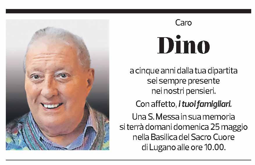 Annuncio funebre Dino 
