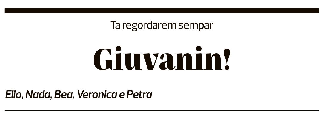 Annuncio funebre Giovanni Ragonesi