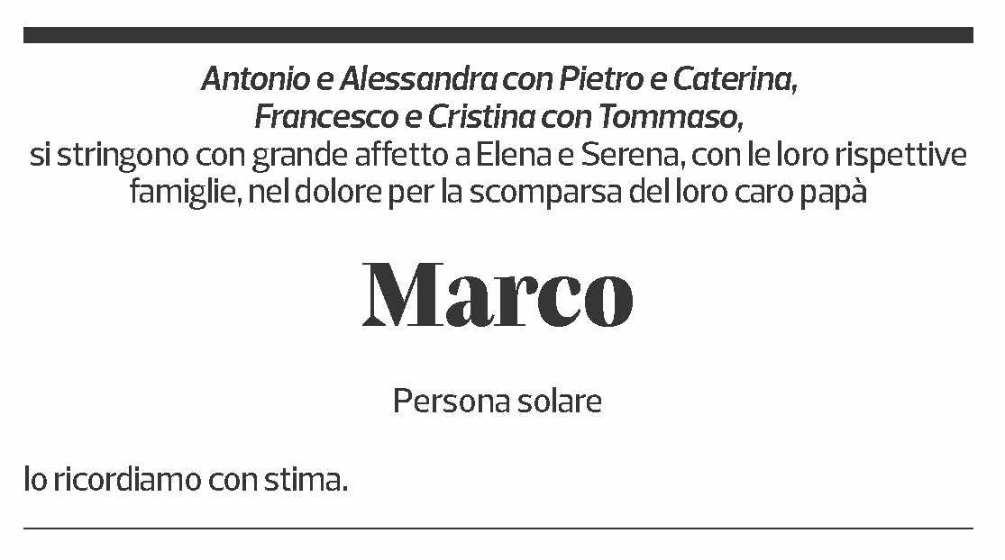 Annuncio funebre Marco Gianoni