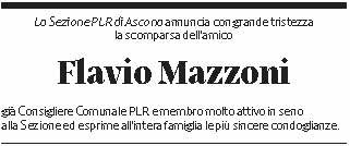 Annuncio funebre Flavio Mazzoni