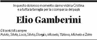 Annuncio funebre Elio Gamberini