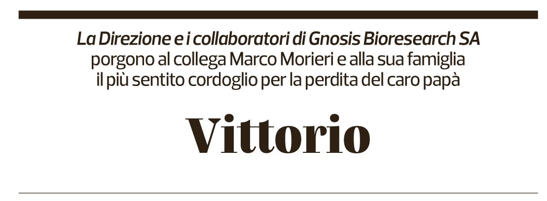 Annuncio funebre Vittorio 