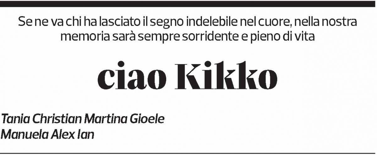 Annuncio funebre Luigi Scandella