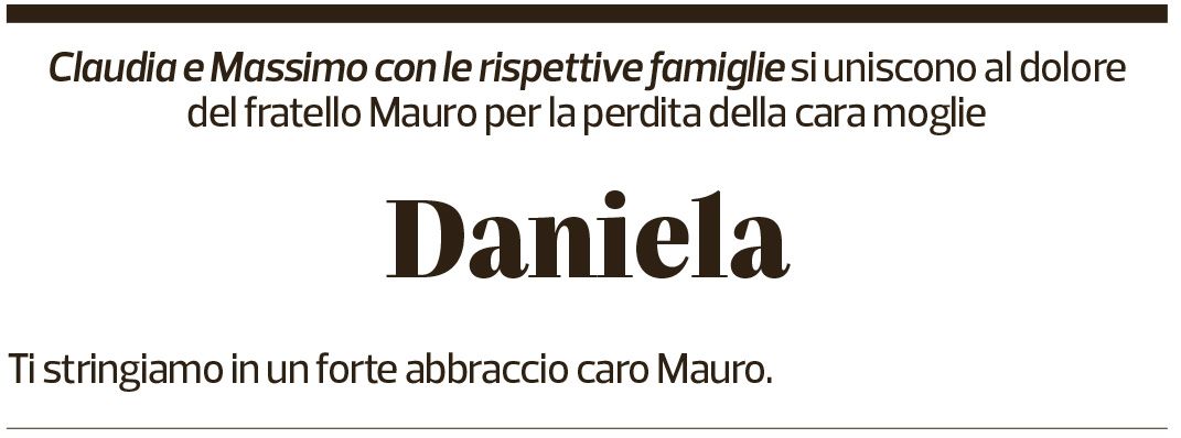 Annuncio funebre Daniela Manetti