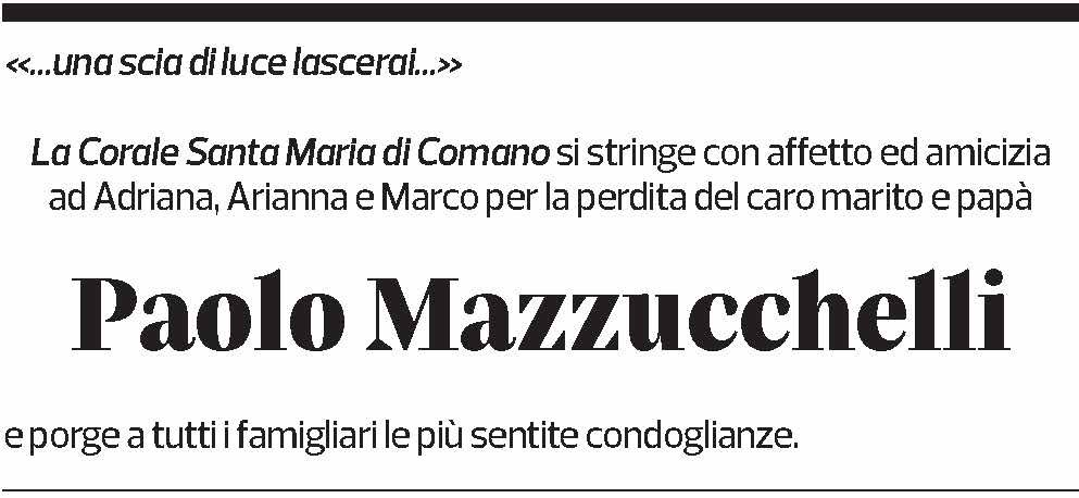 Annuncio funebre Paolo Mazzucchelli
