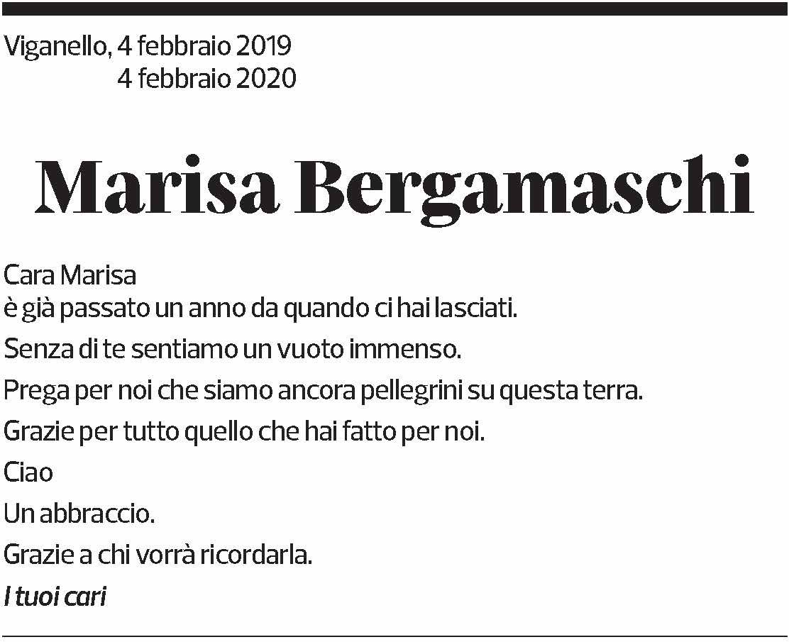 Annuncio funebre Marisa Bergamaschi