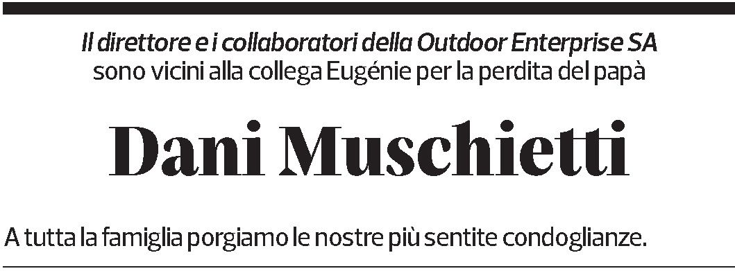 Annuncio funebre Dani Muschietti
