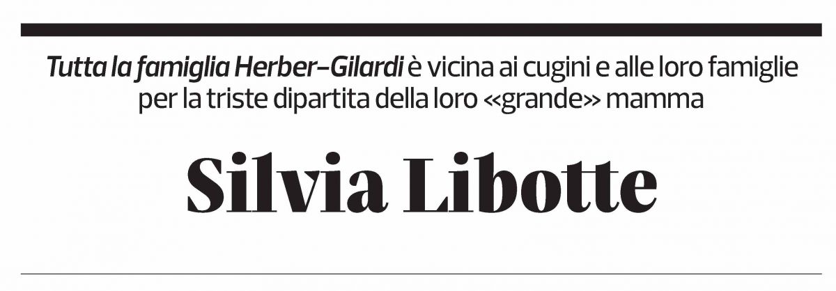 Annuncio funebre Silvia Libotte
