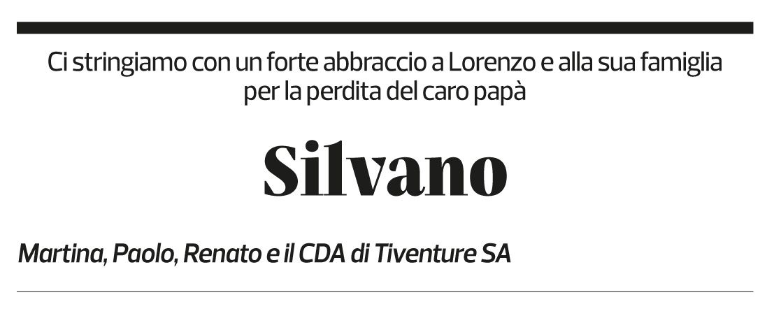 Annuncio funebre Silvano Leoni