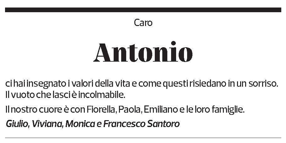 Annuncio funebre Antonio Arduini