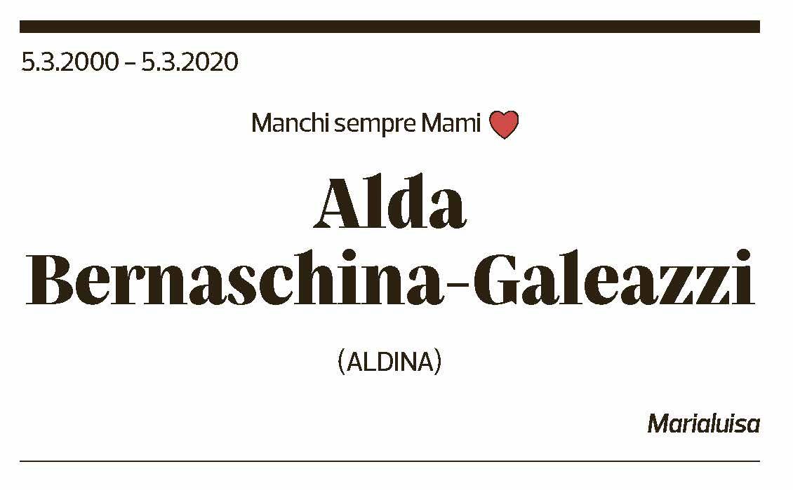 Annuncio funebre Alba Bernaschina-galeazzi