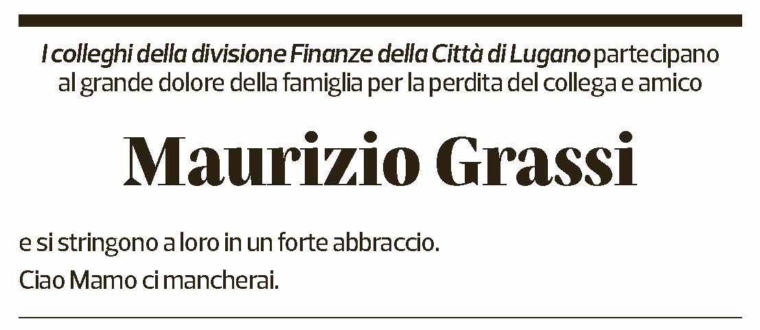 Annuncio funebre Maurizio Grassi
