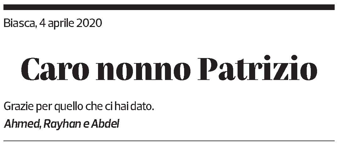 Annuncio funebre Patrizio Maggini